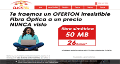 Desktop Screenshot of clicktel.es